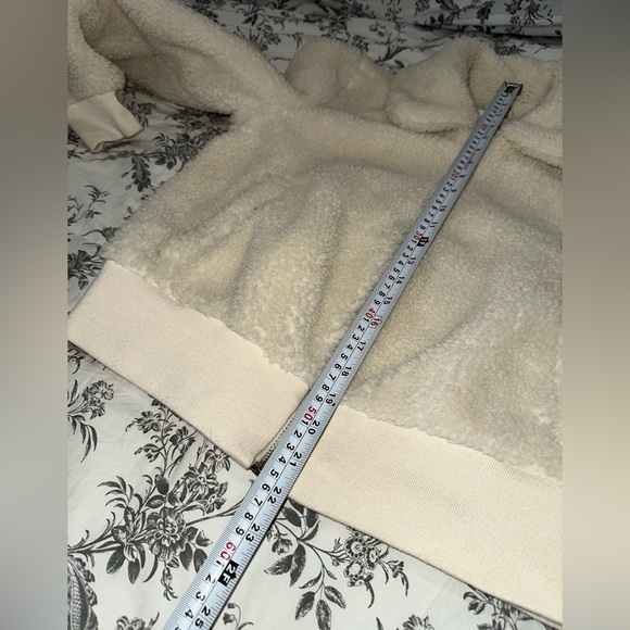 Gap white Treddy bomber jacket size S Petite - Picture 6 of 6